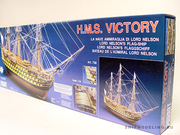 HMS  Victory масштаб 1:78