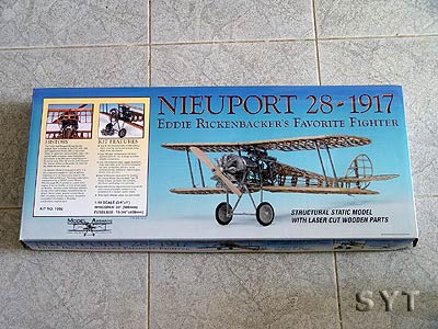 Биплан Nieuport 28 масштаб 1:16
