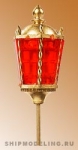 Кормовой фонарь, латунь и пластик, 22 мм