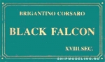 Табличка 87х50 мм Black Falcon