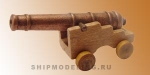 Пушка на станке, под бронзу и деревянный лафет, 32 мм