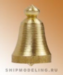 Судовой колокол, латунь, 8 мм, 2 шт