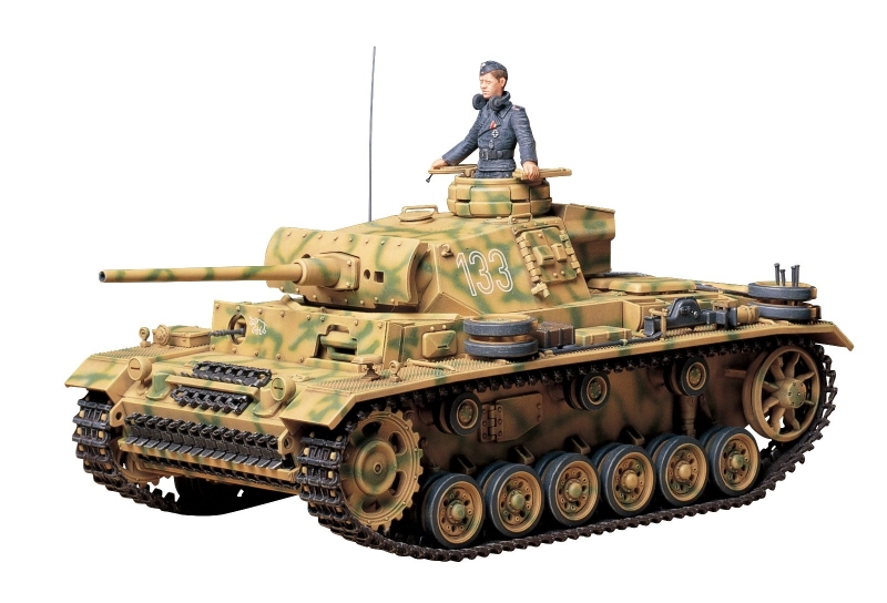 Склеиваемая пластиковая модель Нем.танк Pz.kpfw.III Ausf.L с пушкой KwK50L/60 1942 г., масштаб 1:35