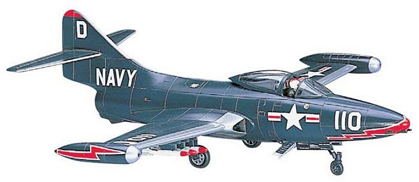 Склеиваемая пластиковая модель самолета F9F-2 Panther B12, масштаб 1:72
