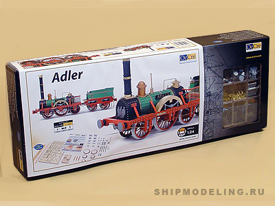 Модель паровоза Adler  масштаб 1:24
