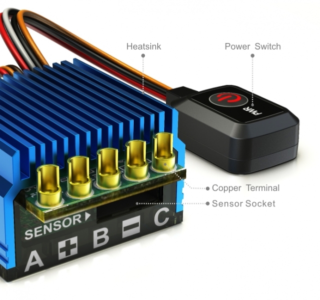 Электронный регулятор скорости SkyRC 1/10 TORO TS50 ESC 50A (Sensored)