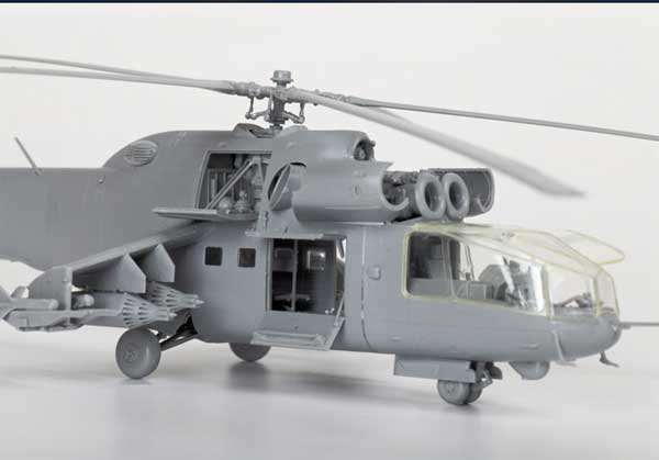 Склеиваемая модель Вертолет "Ми-24А", масштаб 1:72