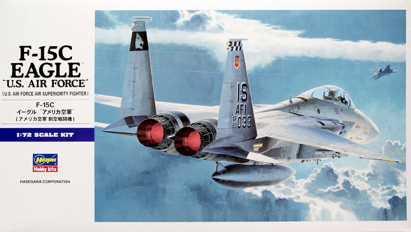 Склеиваемая пластиковая модель самолета F-15C Eagle U.S. AIR Force E13, масштаб 1:72