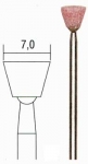 Шлифовальные насадки, обратный конус 7 мм, 5 шт