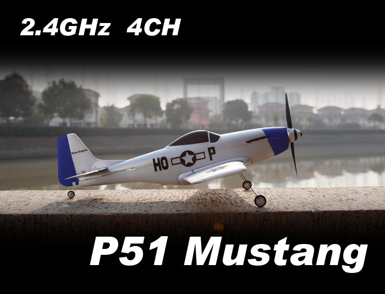Радиоуправляемый самолет Nine Eagles P51 Mustang 2.4GHz RTF
