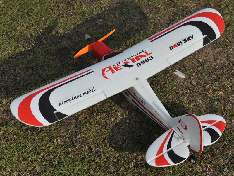 Радиоуправляемая модель электро самолета Easy-Sky Piper J3 Cub 2.4GHz RTF (оранжевый)