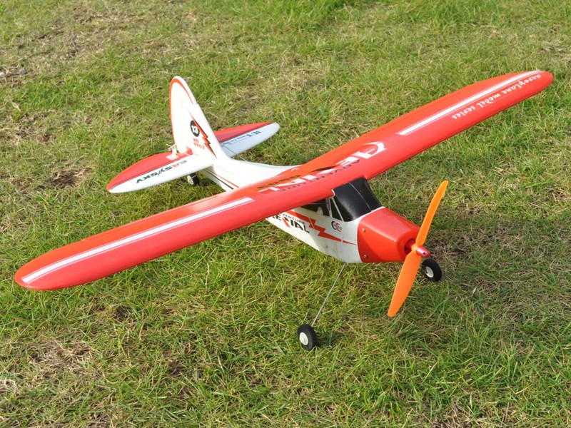 Радиоуправляемая модель электро самолета Easy-Sky Piper J3 Cub 2.4GHz RTF (красный)