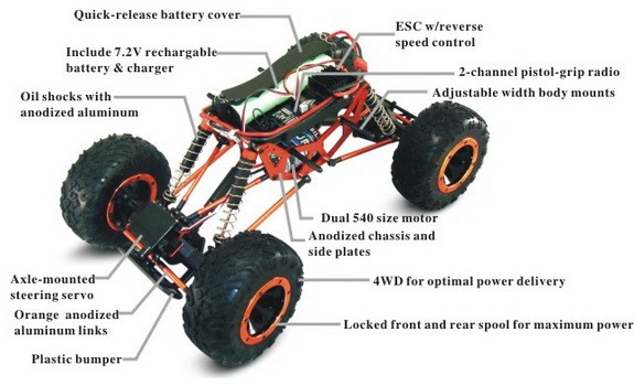 1/10 EP 4WD Electric Crawler (WaterProof)