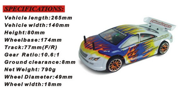 Радиоуправляемая модель электро Туринг Zillionaire-PRO 4WD масштаба 1:16 2.4Ghz (LiPo)